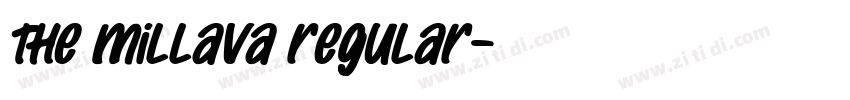 The Millava Regular字体转换 The Millava Regular字体转换